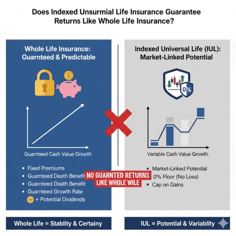 Does Indexed Universal Life Insurance Guarantee Returns Like Whole Life Insurance?