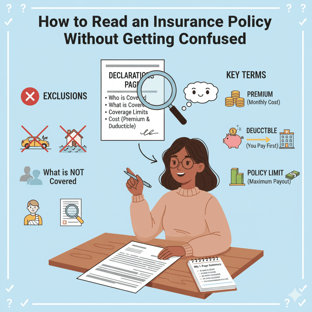 how to read an insurance policy