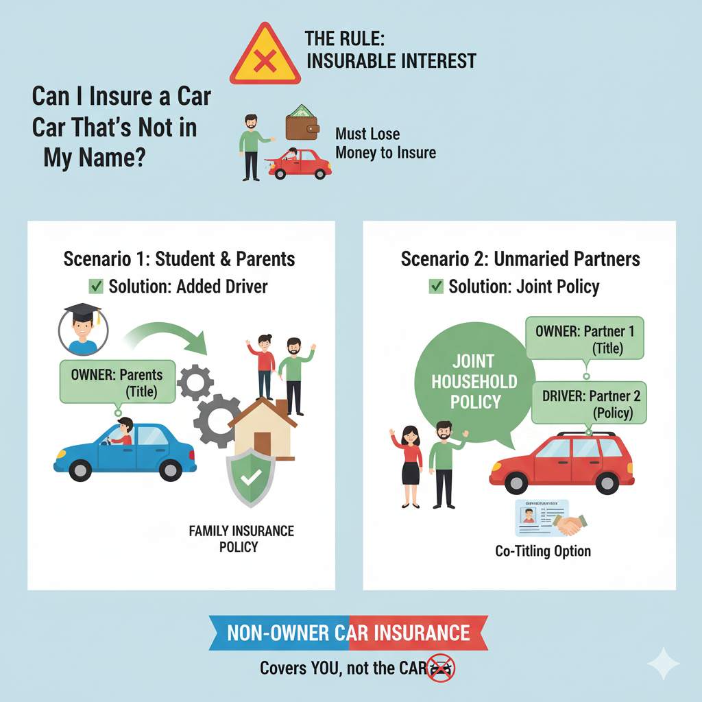 insure a car not in my name