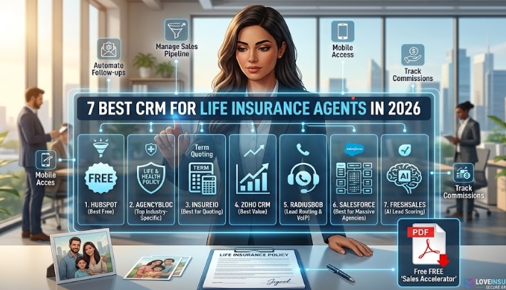 7 Best CRM for Life Insurance Agents in 2026 (Free & Paid)